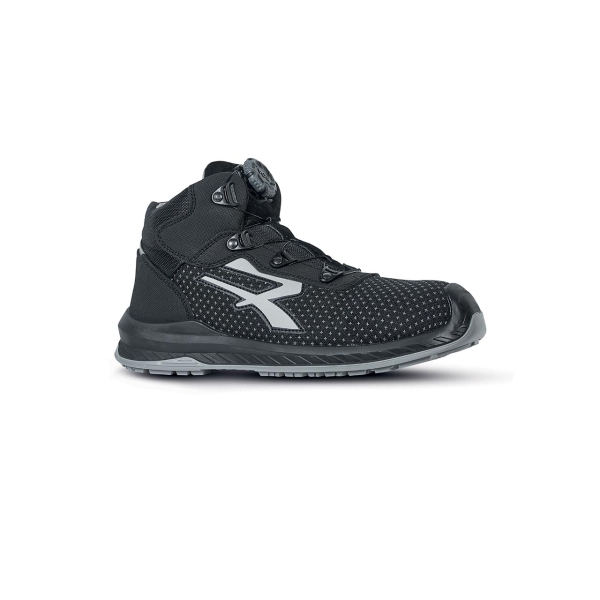 Upower Panama S ESD Zapato de Seguridad Alto - Talla 35 - Resistente a la Abrasion, Hidrorepelente, Transpirable, Ajuste Preciso, Puntera Ligera, Antiperforacion, Suela Antideslizante - Colo