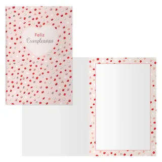 Dohe Pack de 6 Tarjetas de Felicitacion de Cumpleaños - 11.5x17cm - Impresion a Todo Color - Estampaciones con Pelicula de Color - Estampacion en Seco - Papel Offset Blanco de 300gr - Incluy