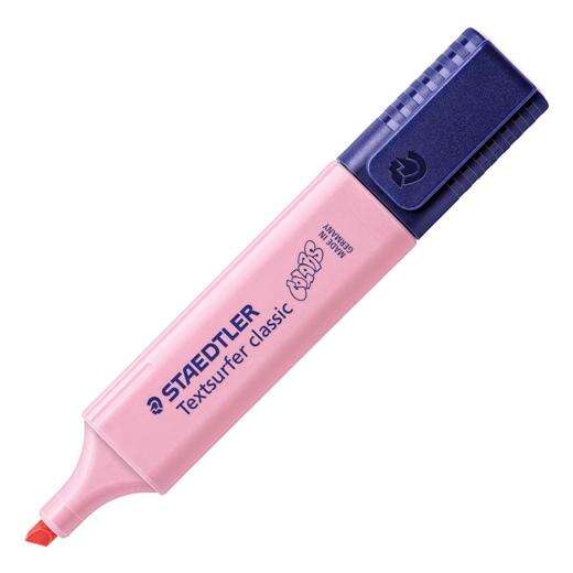 Staedtler Textsurfer Classic 364 Pastel Marcador Fluorescente - Punta Biselada - Trazo entre 1 - 5mm - Tinta con Base de Agua - Color Carmin Claro · Pack de 10 uds.