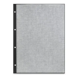 Hama Pack de 25 Cartulinas para Fotos - Perforado - Papel Intercalado - 233x310mm - Color Negro