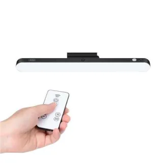 XO Lampara LED de Escritorio - Potencia 25W - Bateria 1200Mah - Ajuste Hasta 80º - Control Remoto - Regulacion de Potencia - Luz Anti Fatiga - Adaptador Magnetico para Fijacion - 3 Temperatu