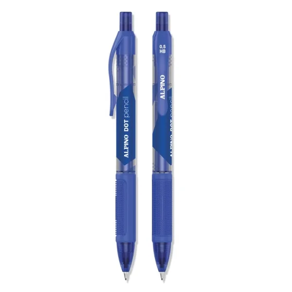 Alpino Dot Portaminas 0,5mm - Agarre Comodo - Goma de Borrar - Color Azul · Pack de 24 uds.