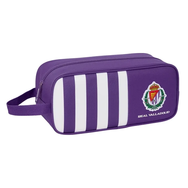 Safta Real Valladolid Zapatillero - Asa Lateral - 7L - Resistente y Duradero - 340x140x150mm - Color Morado
