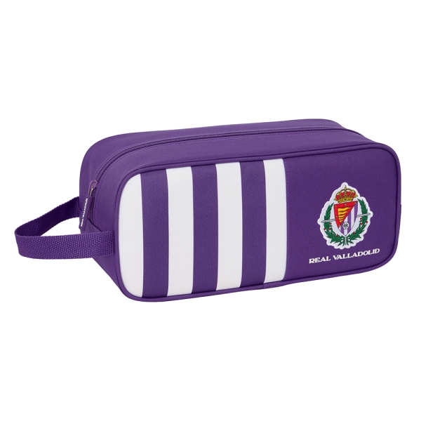 Safta Real Valladolid Zapatillero - Asa Lateral - 7L - Resistente y Duradero - 340x140x150mm - Color Morado