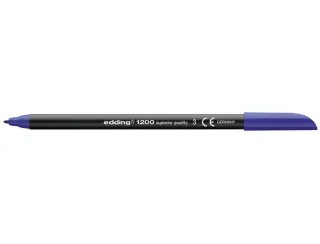 Edding 1200 Rotulador - Punta Redonda - Trazo entre 0.5 y 1 mm. - Tinta con Base de Agua - Color Azul · Pack de 10 uds.