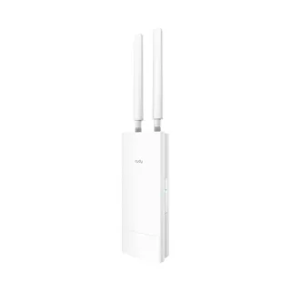 Cudy Punto de Acceso Exterior WiFi 6 Gigabit AX3000 - Velocidad hasta 1000Mbps - 1 Puerto - 2 Antenas Desmontables - Resistencia al Agua IP65 - Color Blanco