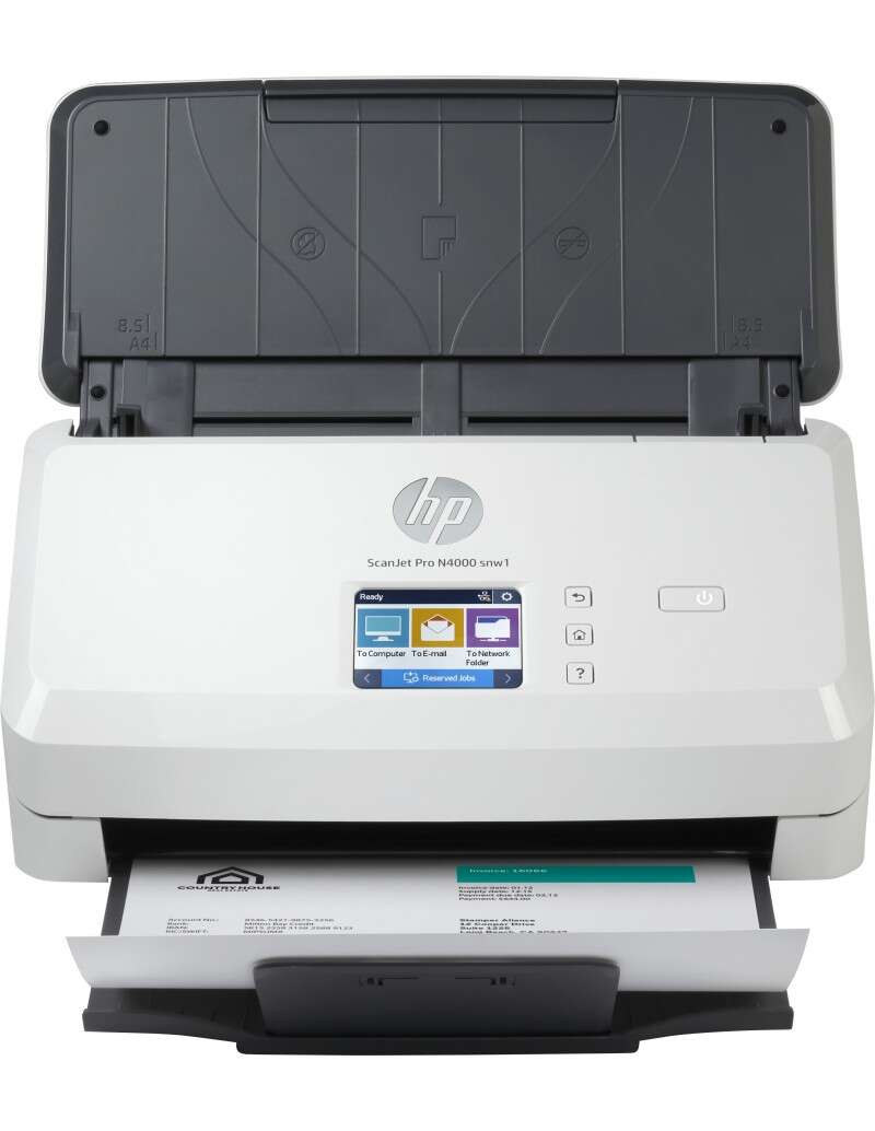 HP ScanJet Pro 4000 snw1 Escaner Documental WiFi - Hasta 40ppm - Alimentador Automatico - Doble Cara