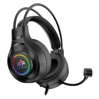 Coolsound G7 Auriculares Gaming con Microfono Flexible - Compatible con PC, MAC, PS5, PS4, Xbox 360, Nintendo Switch - Iluminacion LED - Diadema Ajustable - Almohadillas Acolchadas - Control