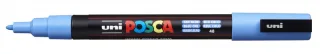 Posca PC-3M Marcador de Pintura - Punta Conica 0.9-1.3mm - Tinta Base al Agua - Resistente a la Luz - No Permanente - Color Azul Cielo · Pack de 6 uds.