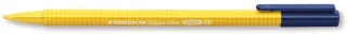 Staedtler Triplus Color 323 Rotulador de Punta Fina - Trazo 1mm Aprox - Tinta Base de Agua - Color Amarillo · Pack de 10 uds.