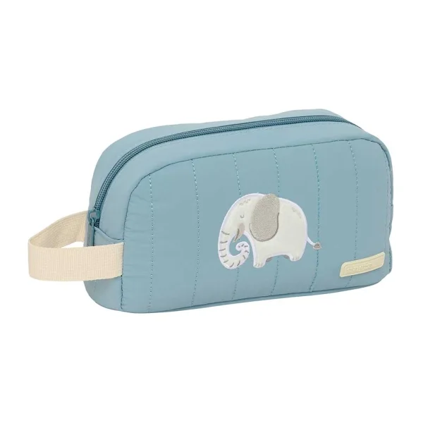 Safta Elefante Portadesayunos Termico de 1.7L - Interior Forrado en Aluminio - 215x65x120mm - Color Azul