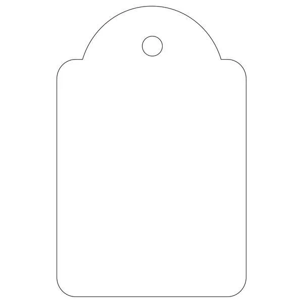 Apli Etiquetas Colgantes Blancas 28 x 43mm 100 U.
