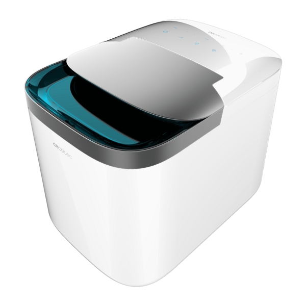 Cecotec Chillin Ice 1500 Maquina de Hielo - 150W - Capacidad de 15kg Diarios - Pantalla Tactil - Funcion Autolimpieza - Control con App - Ventana Visualizacion Hielo - Color Blanco