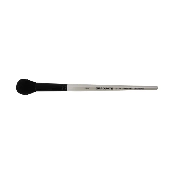 Daler Rowney Graduate Pincel Acuarela - Pelo de Cabra Natural - Mango Corto - Redondo Montado Sobre Punta 3/4" · Pack de 3 uds.