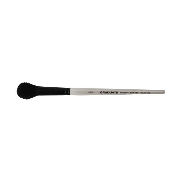 Daler Rowney Graduate Pincel Acuarela - Pelo de Cabra Natural - Mango Corto - Redondo Montado Sobre Punta 3/4" · Pack de 3 uds.