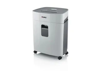 Dahle PaperSAFE 420 Destructora de Papel Manual Corte en Particulas Microcorte P-5 - Destruye hasta 10 Hojas - Papelera de 25L - Con Ruedas - Apta para Papel, Tarjetas, Cd´s - Color Gris
