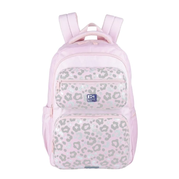 Oxford Dream Tech Animal Print Mochila Escolar 25L - 2 Compartimentos y 10 Bolsillos - Espalda Ergonomica Transpirable - Asas Acolchadas y Ajustables - Compartimento para Portatil - Color Rosa