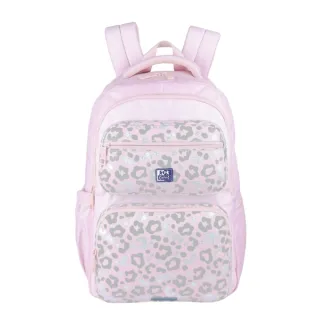 Oxford Dream Tech Animal Print Mochila Escolar 25L - 2 Compartimentos y 10 Bolsillos - Espalda Ergonomica Transpirable - Asas Acolchadas y Ajustables - Compartimento para Portatil - Color Ro