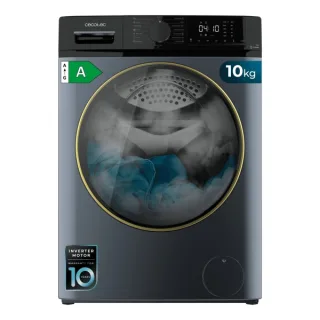 Cecotec Bolero DressCode 10610 Inverter Titanium A Lavadora de Carga Frontal - Capacidad 10kg - Velocidad 1400rpm - Seguro Infantil - Motor Inverter - 15 Programas - Color Azul