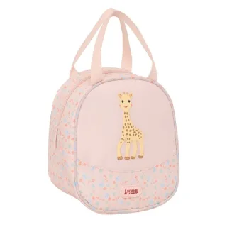 Safta Sophie la Girafe Joy Neceser Termo de 5.85L - Interior Forrado en Aluminio - Repelente al Agua - Asa Superior - 190x140x220mm - Color Rosa Pastel