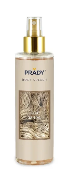 Prady Body Splash Goa Santal - Frasco de 250 ml - Spray Pulverizador