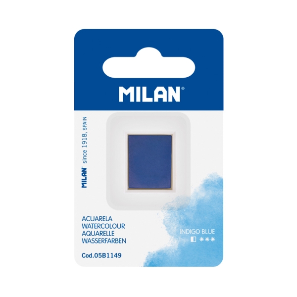 Milan Art Acuarela de Recambio - Medio Godet - Color Azul
