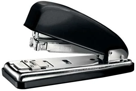 Petrus 226 WOW Grapadora Metalica + Caja de 200 Grapas - Hasta 30 Hojas - Grapado Cerrado, Abierto y Clavado - Color Negro