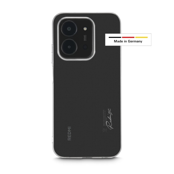 Hama Always Clear Funda para Xiaomi Redmi 15C / 15C 5G - Antideslizante - Poliuretano Termoplastico - Bordes Elevados - Color Transparente