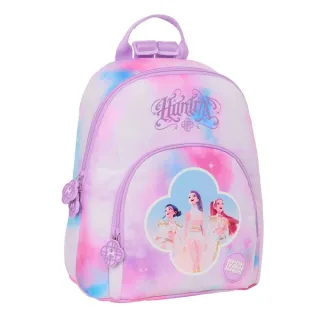 Safta K-Pop Demon Hunters Artist Mini Mochila - Bolsillo Frontal y Trasero - Cremallera - Hombreras Ajustables - Asa Superior - Compacta y Ligera - 25x30x13cm - Multicolor