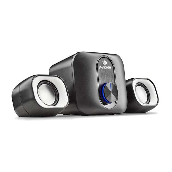 NGS Comet 2.1 Altavoces para PC USB 2.1 20W con Subwoofer - Conexion Jack 3.5mm - Controles en Altavoz