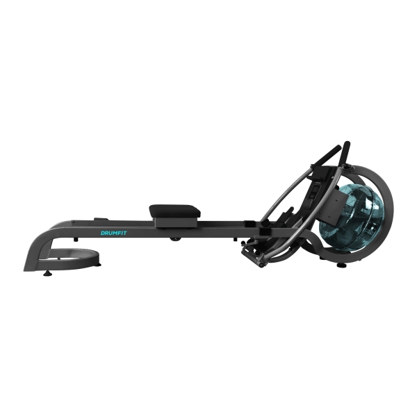 Cecotec Drumfit Rower 20000 Neptuno Maquina de Remo - LCD Multifuncion - Resistencia Ajustable por Agua - Tanque de 11L - Doble Manillar - Soporte para Dispositivos - Color Negro