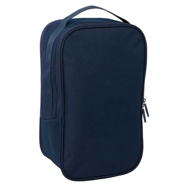 Safta F.C.Barcelona 1ª Equipacion 26/27 Zapatillero Doble - Bolsillo Interior de Velcro - Compartimento Trasero con Cremallera - Asa de Mano - 21x36x16cm - Color Azul Noche