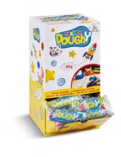 Carioca Doughy Expositor con 48 Paquetes de Pasta de Modelar 50gr - Blanda y Flexible - Facil de Amasar y Moldear - Ideal para Iniciacion al Modelaje - Colores Surtidos