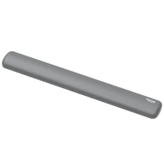 Fellowes Breyta Reposamuñecas para Teclado - Proteccion Antibacteriana Microban - Revestimiento Antipolvo - Tacto Suave - Soporte Ergonomico - Alivio del Dolor - 47x6x1.75cm - Color Gris