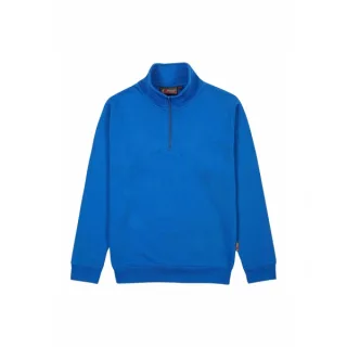 Upower Tautra Sudadera de Trabajo Confortable y Duradera - Talla 2XL - Media Cremallera, Cuello Ajustable, Canale Elastico, Proteccion DPI1 - Color Azul Regio