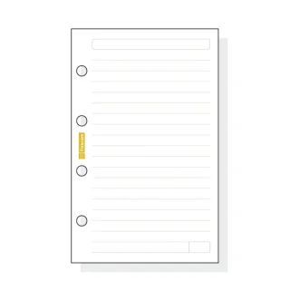 Finocam C141 Recambio para Agendas Classic - Lineas Guia - Formato 601 - 56x89x5mm - Color Blanco