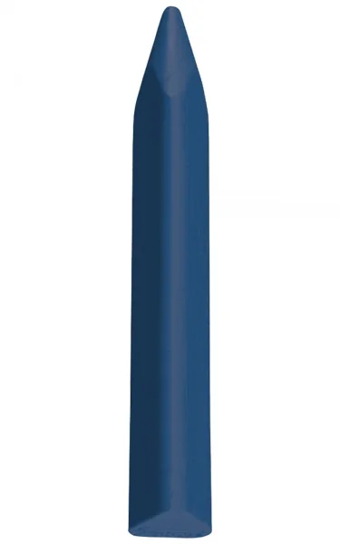 Jovi Triwax Estuche de 12 Ceras - Triangulares - No Manchan - Resistentes - Trazo Suave - Facil Agarre - Apto para Sacapuntas - Libre de Alergenos - Color Azul