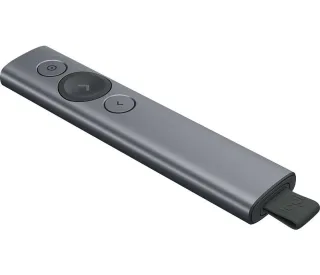 Logitech Spotlight Presentador Inalambrico - Radio de Accion 30m - Vibracion - Color Acero
