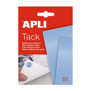 Apli Tack Masilla Azul 57g - Reutilizable - No Deja Residuos - Facil de Moldear Azul · Pack de 12 uds.