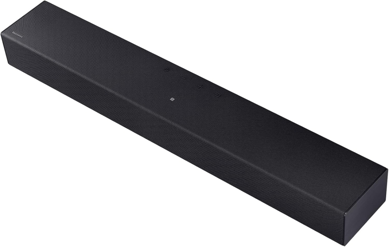 Samsung HW-B400F/ZF Barra de Sonido 2.0 40W - Dolby 2.0 - Bluetooth 4.2, USB, HDMI, Audio Optico - Mando a Distancia - Soporte Para Pared - Color Negro