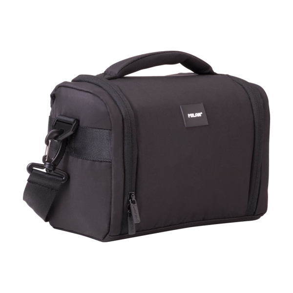 Milan Shadow Bolsa Isotermica Porta Alimentos de 5L - Gran Capacidad - Apertura Total - 24.5x20x16cm - Color Negro