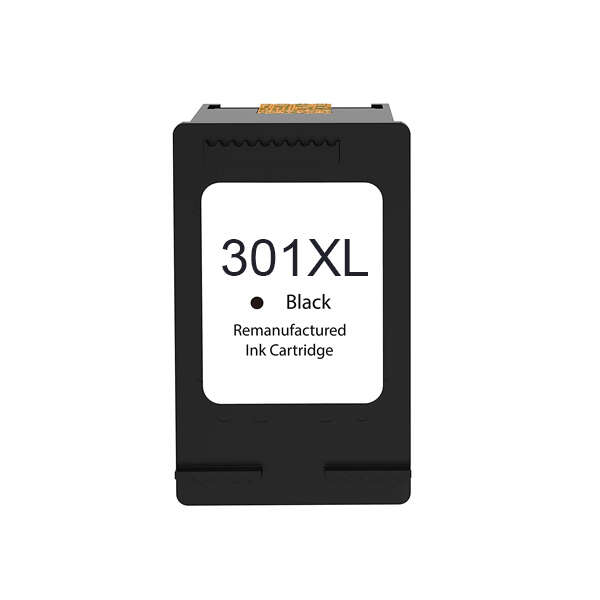 Remanufacturado HP 301XL Negro Cartucho de Tinta - Muestra Nivel de Tinta - Reemplaza CH563EE/CH561EE