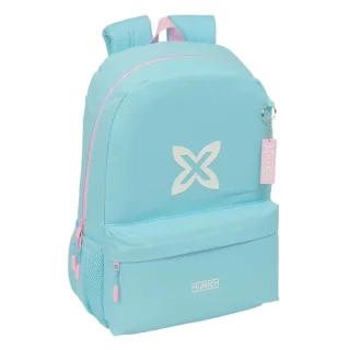 Safta Munich Sky Mochila - 19L - Adaptable a Carro - Bolsillo Frontal - Espalda Acolchada - Cremallera con Doble Tirador - Asa de Mano - Hombreras Ergonomicas - 30x46x14cm - Color Azul Paste