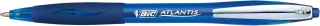 Bic Atlantis Soft Boligrafo Retractil con Clip Metalico - Punta de 1mm - Cuerpo Transparente con Grip - Color Azul · Pack de 12 uds.