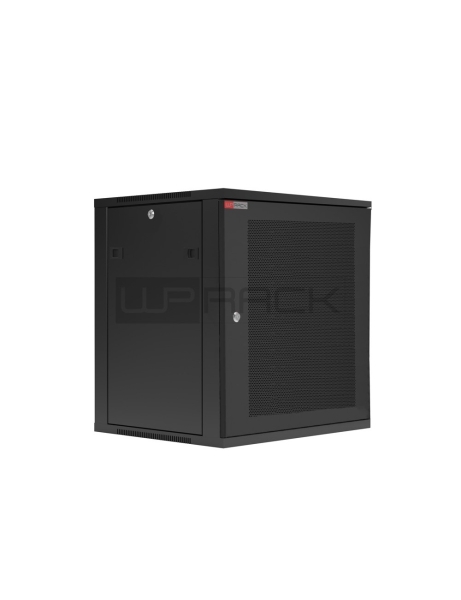 WP RWC-15604-B Armario Mural 15U - Puerta de Acero Perforada - Cerradura de Seguridad - 540x600x720mm - Color Negro