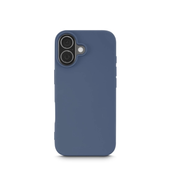 Hama Fantastic Feel Funda para iPhone 17 - Antiadherente Anti-Suciedad - Poliuretano Termoplastico - Bordes Elevados - Color Azul
