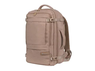 Natec Camel Lite Mochila de Viaje 2 en 1 para Portatiles de 15.6" - Equipaje de Mano de 19 Litros - Color Beige