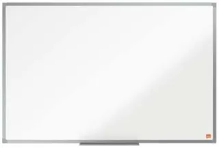 Nobo Essence Pizarra Magnetica de Acero 900x600mm - Marco de Aluminio Anodizado - Bandeja para Rotuladores - Color Blanco