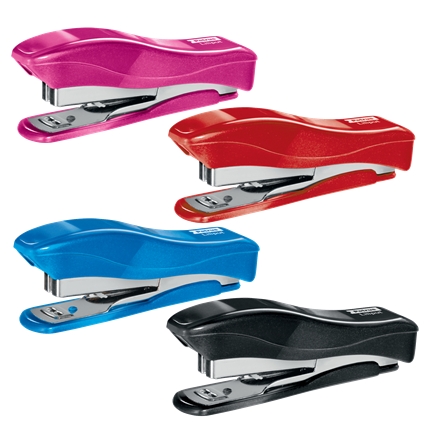 Petrus 200 Liliput WOW Grapadora + 1 Caja de 1.000 Grapas 23/6 - Hasta 12 Hojas - Grapas 23/6 - Grapado Cerrado y Clavado - Colores Surtidos · Pack de 10 uds.