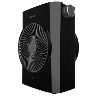 Cecotec ReadyWarm 2070 Max Force Calefactor Electrico - 2000W - 3 Modos - Termostato - Uso en Estancias de 20m2 - Funcion Silenciosa - Sistema de Seguridad Autoapagado - Color Negro